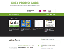 Tablet Screenshot of easypromocode.com